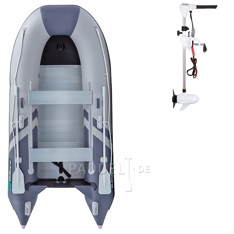 Schlauchboot GLADIATOR CLASSIC B330AL light dark grey mit Aluminiumboden