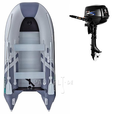 Schlauchboot GLADIATOR CLASSIC B330AL light dark grey mit Aluminiumboden