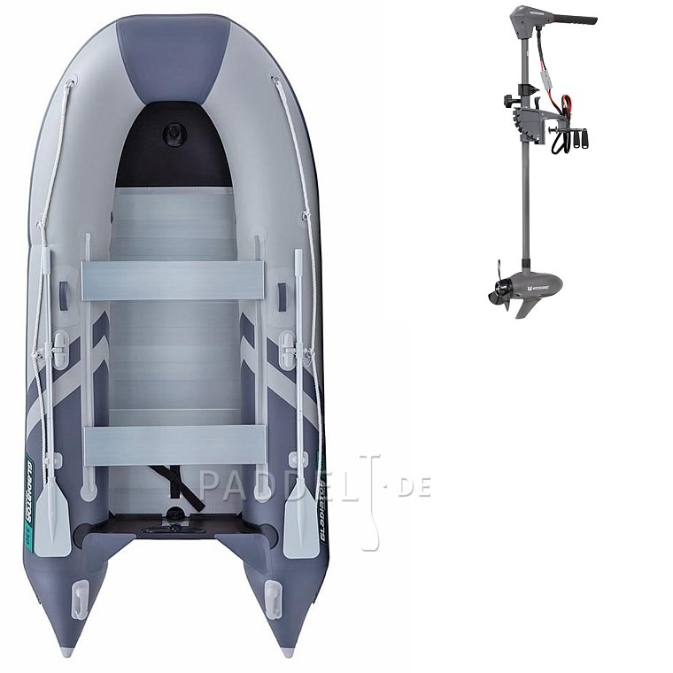 Schlauchboot GLADIATOR CLASSIC B330AL light dark grey mit Aluminiumboden