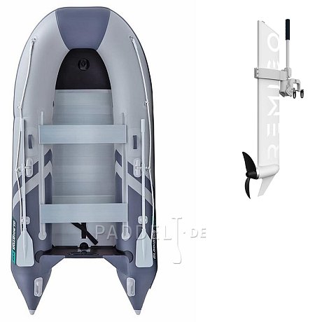 Schlauchboot GLADIATOR CLASSIC B330AL light dark grey mit Aluminiumboden