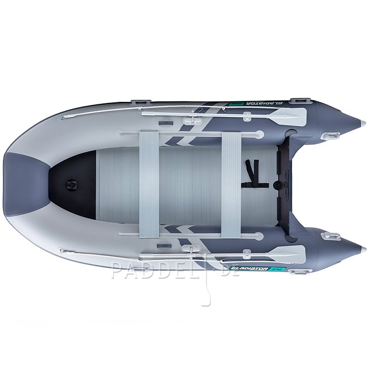 Schlauchboot GLADIATOR CLASSIC B370AL light dark gray mit Aluminiumboden