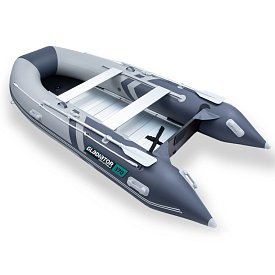 Schlauchboot GLADIATOR CLASSIC B370AL light dark gray mit Aluminiumboden