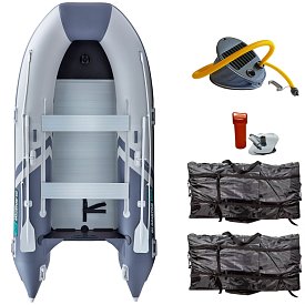 Schlauchboot GLADIATOR CLASSIC B420AL light dark gray mit Aluminiumboden