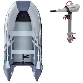 Schlauchboot GLADIATOR CLASSIC B420AL light dark gray mit Aluminiumboden