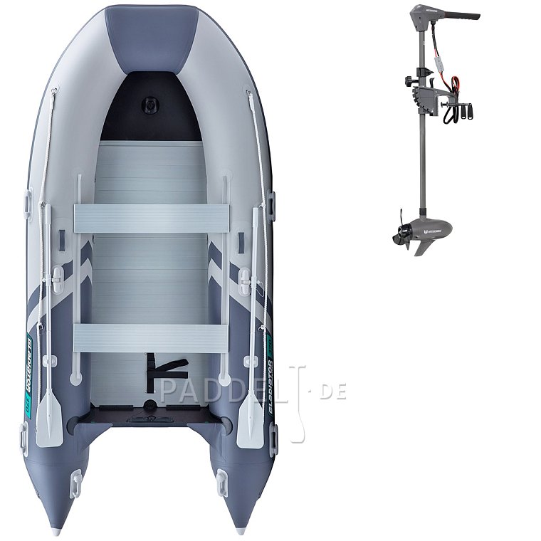 Schlauchboot GLADIATOR CLASSIC B420AL light dark gray mit Aluminiumboden