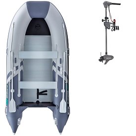 Schlauchboot GLADIATOR CLASSIC B420AL light dark gray mit Aluminiumboden