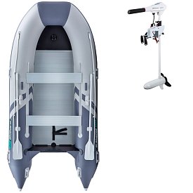 Schlauchboot GLADIATOR CLASSIC B420AL light dark gray mit Aluminiumboden