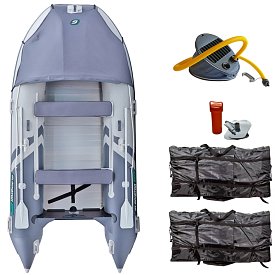 Schlauchboot GLADIATOR ACTIVE C370AL light dark grey mit Aluminiumboden