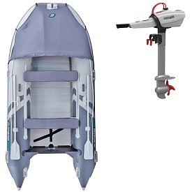 Schlauchboot GLADIATOR ACTIVE C370AL light dark grey mit Aluminiumboden