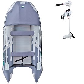 Schlauchboot GLADIATOR ACTIVE C370AL light dark grey mit Aluminiumboden