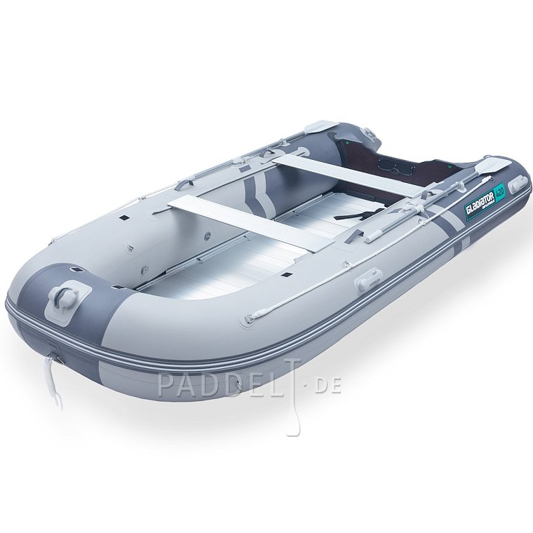 Schlauchboot GLADIATOR ACTIVE C420AL light dark grey mit Aluminiumboden