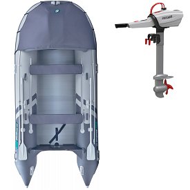 Schlauchboot GLADIATOR ACTIVE C420AL light dark grey mit Aluminiumboden