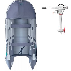 Schlauchboot GLADIATOR ACTIVE C420AL light dark grey mit Aluminiumboden