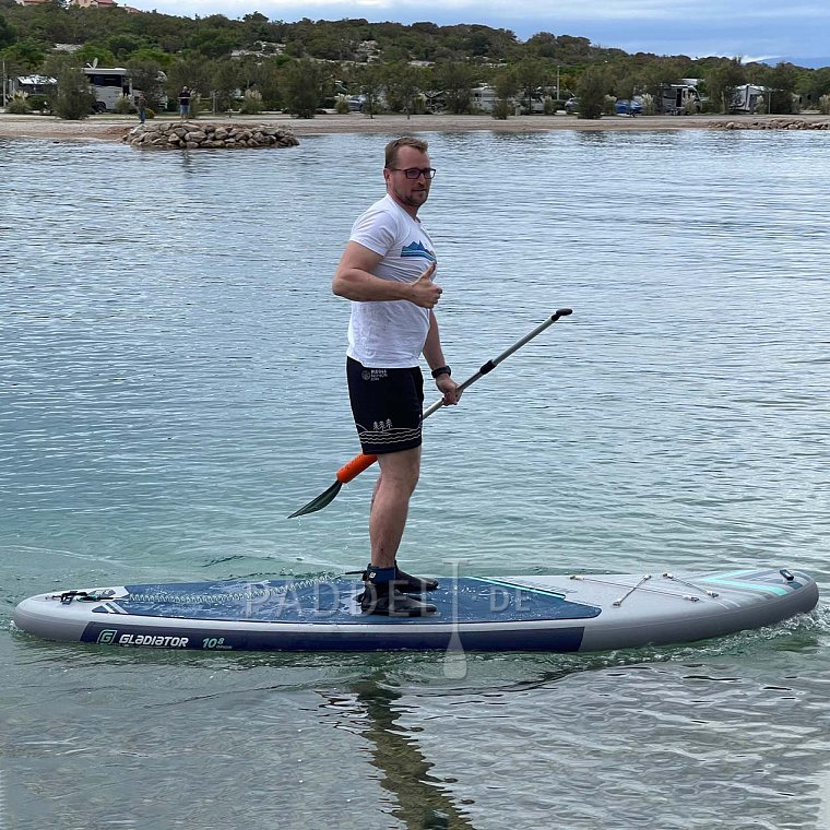 SUP GLADIATOR ORIGIN 10'8 MINICOMBO Special Edition - aufblasbares Stand Up Paddle Board, 22 PSI, zweilagig