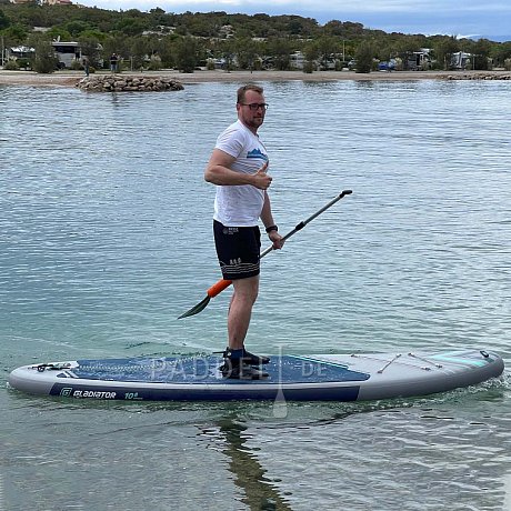SUP GLADIATOR ORIGIN 10'8 MINICOMBO Special Edition - aufblasbares Stand Up Paddle Board, 22 PSI, zweilagig