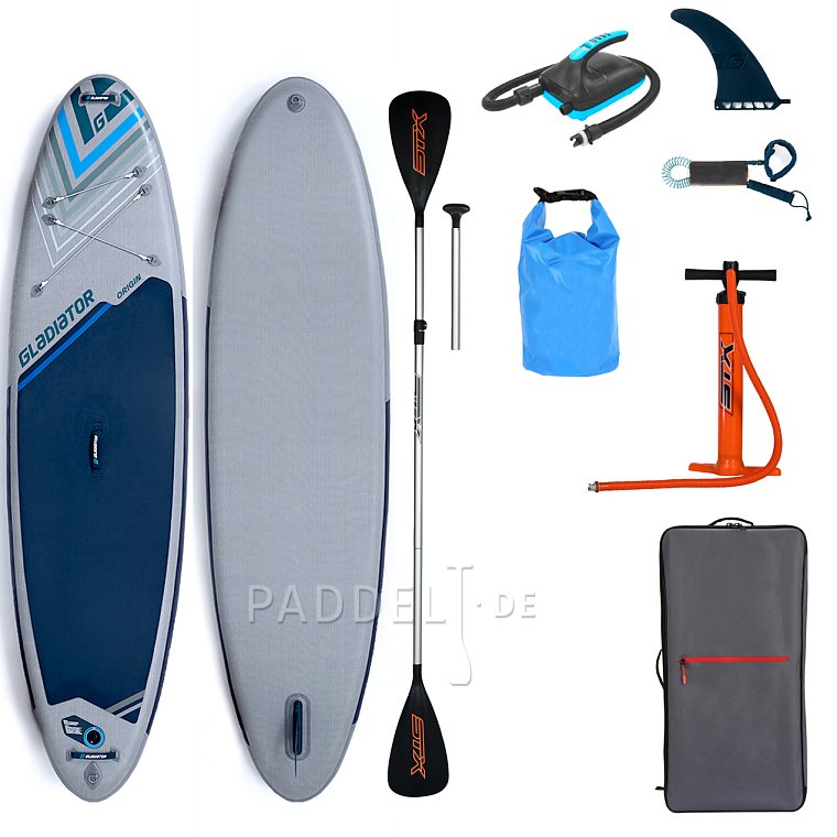 SUP GLADIATOR ORIGIN 10'8 MINICOMBO Special Edition - aufblasbares Stand Up Paddle Board, 22 PSI, zweilagig