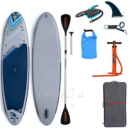 SUP GLADIATOR ORIGIN 10'8 MINICOMBO Special Edition - aufblasbares Stand Up Paddle Board, 22 PSI, zweilagig