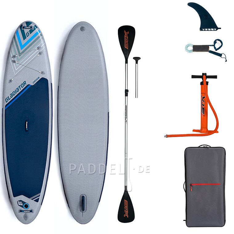 SUP GLADIATOR ORIGIN 10'8 MINICOMBO Special Edition - aufblasbares Stand Up Paddle Board, 22 PSI, zweilagig
