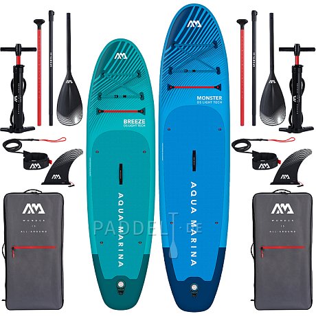 AQUA MARINA BREEZE 9'10 BLUE + MONSTER 12'0 BLUE - Familienset aufblasbarer SUP-Boards