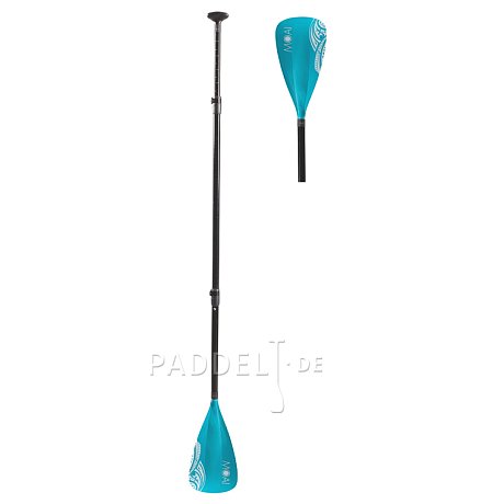 Paddel MOAI Fiberglas Combo - 4-teiliges verstellbares Paddel für SUP und Kajak