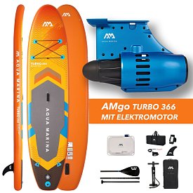SUP AQUA MARINA GO TURBO 366 12'0'' mit E-Finne AQUA MARINA BlueDrive S