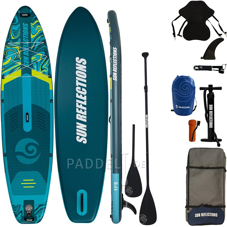 SUP SUN REFLECTIONS L 11'6'' COMBO Emerald Drift - aufblasbares Stand Up Paddle Board