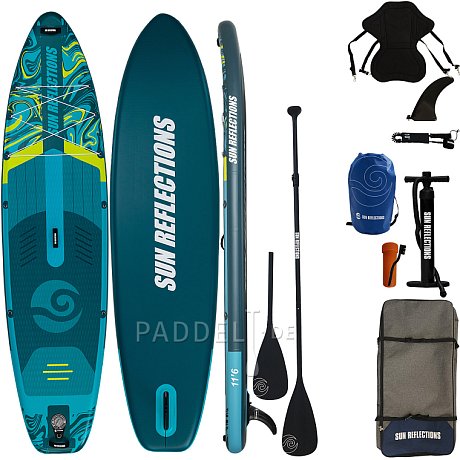 SUP SUN REFLECTIONS L 11'6'' COMBO Emerald Drift - aufblasbares Stand Up Paddle Board