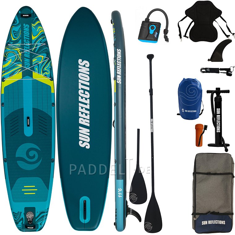 SUP SUN REFLECTIONS L 11'6'' COMBO Emerald Drift - aufblasbares Stand Up Paddle Board