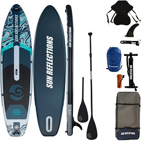 SUP SUN REFLECTIONS L 11'6'' COMBO Forest Gray - aufblasbares Stand Up Paddle Board