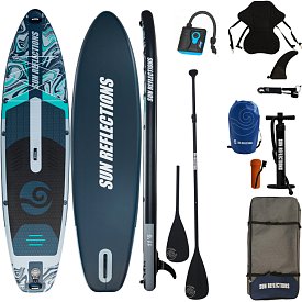 SUP SUN REFLECTIONS L 11'6'' COMBO Forest Gray - aufblasbares Stand Up Paddle Board
