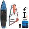 SUP STX WindSUP Hybrid Tourer 12' TEAL/ORANGE mit Paddel incl. Segel - aufblasbar