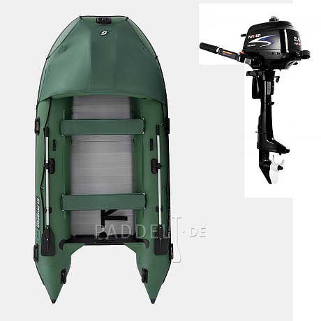 Schlauchboot GLADIATOR ACTIVE C370AL green mit Aluminiumboden