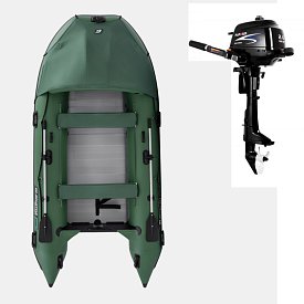 Schlauchboot GLADIATOR ACTIVE C370AL green mit Aluminiumboden