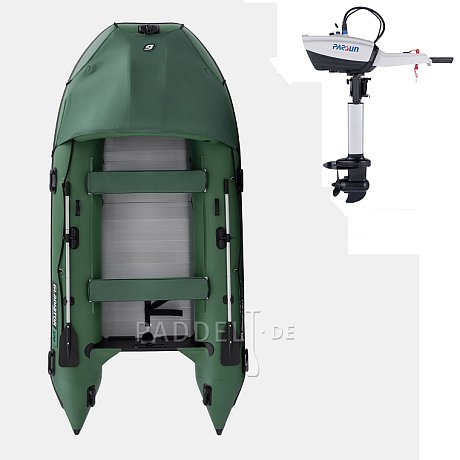 Schlauchboot GLADIATOR ACTIVE C370AL green mit Aluminiumboden