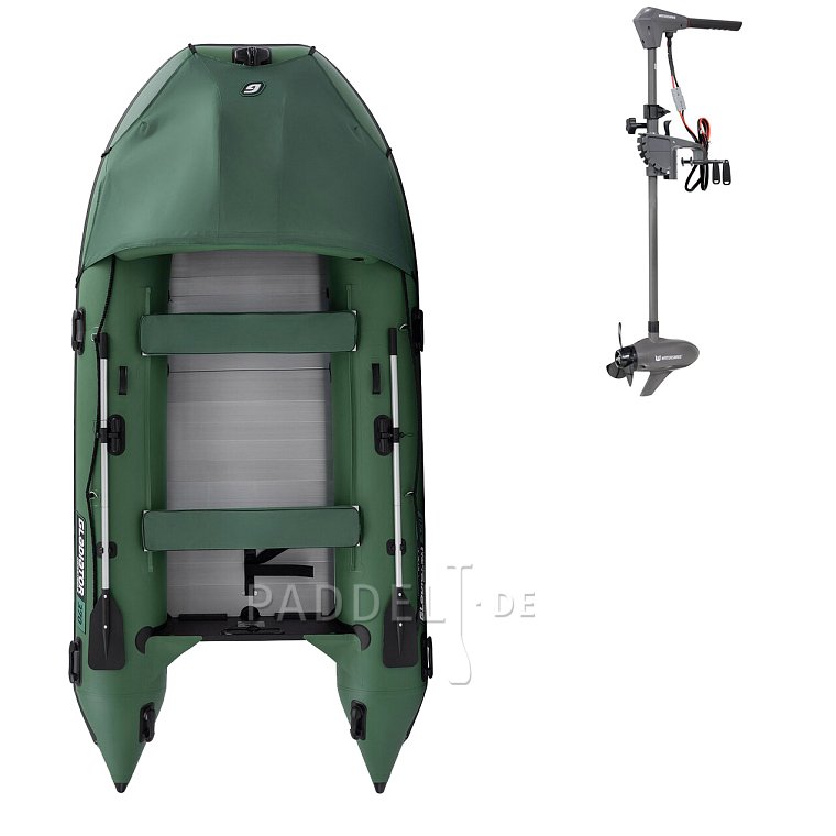 Schlauchboot GLADIATOR ACTIVE C370AL green mit Aluminiumboden