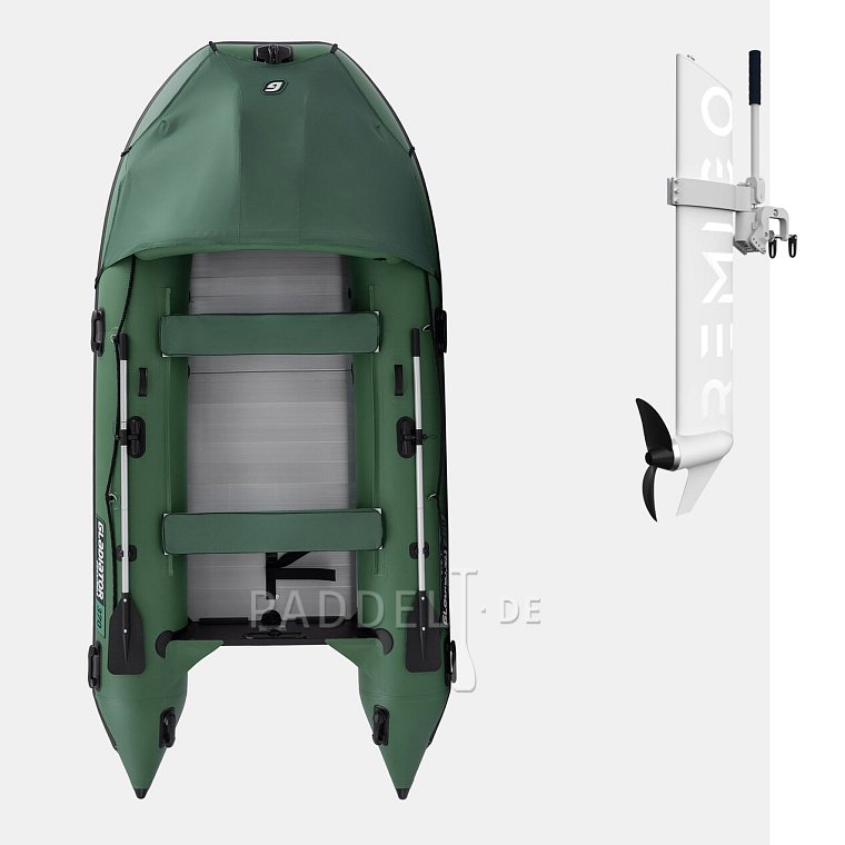 Schlauchboot GLADIATOR ACTIVE C370AL green mit Aluminiumboden