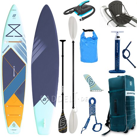 SUP GLADIATOR ELITE 12'6'' Touring mit Carbon Paddel 2026 - aufblasbares Stand Up Paddle Board