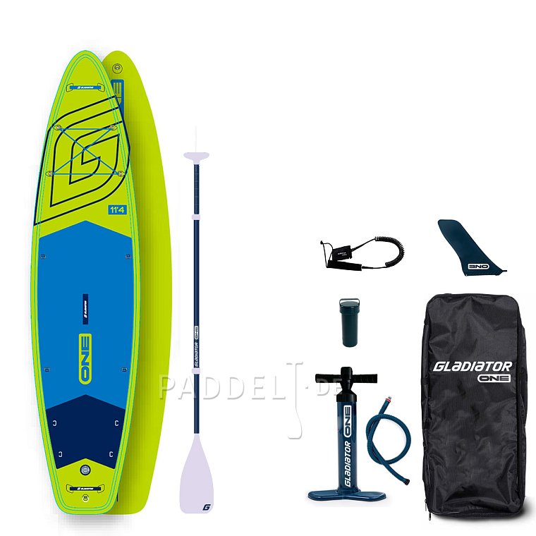 SUP GLADIATOR ONE 11'6'' Lime - aufblasbares Stand Up Paddle Board