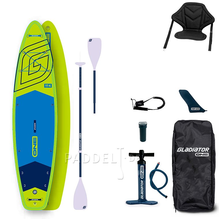 SUP GLADIATOR ONE 11'6'' Lime - aufblasbares Stand Up Paddle Board