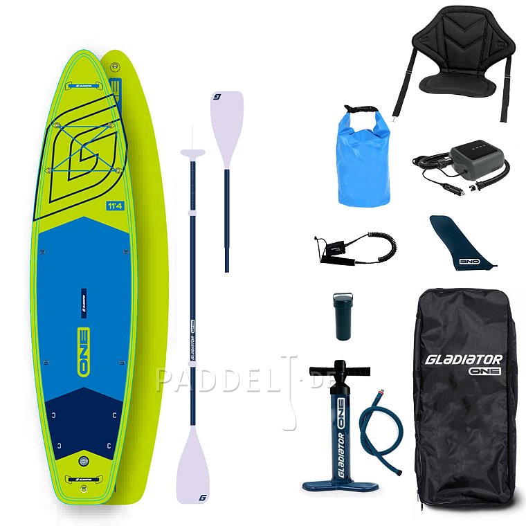 SUP GLADIATOR ONE 11'6'' Lime - aufblasbares Stand Up Paddle Board