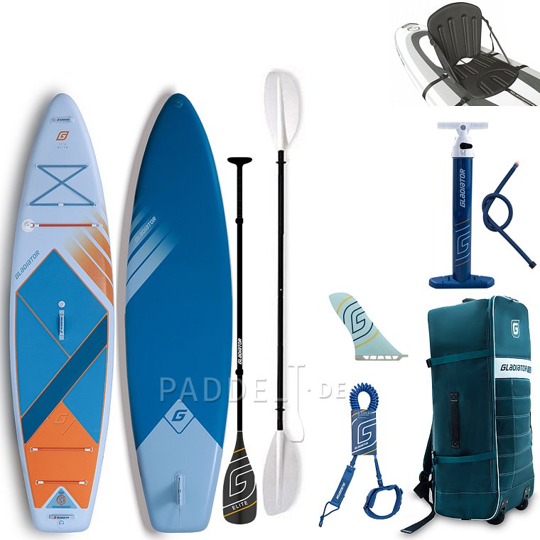 SUP GLADIATOR ELITE 11'6'' Touring mit Carbon Paddel 2026 - aufblasbares Stand Up Paddle Board