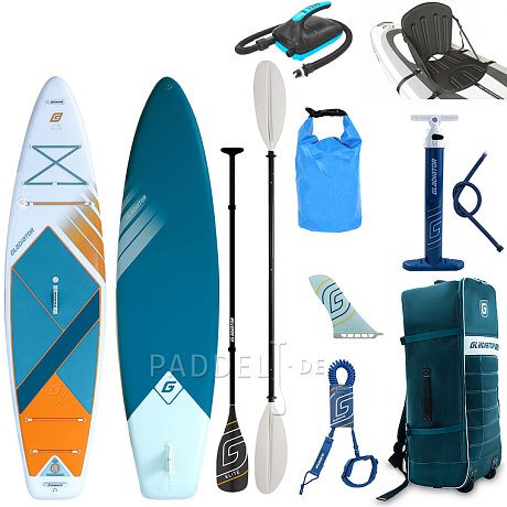 SUP GLADIATOR ELITE 11'6'' Touring mit Carbon Paddel 2026 - aufblasbares Stand Up Paddle Board