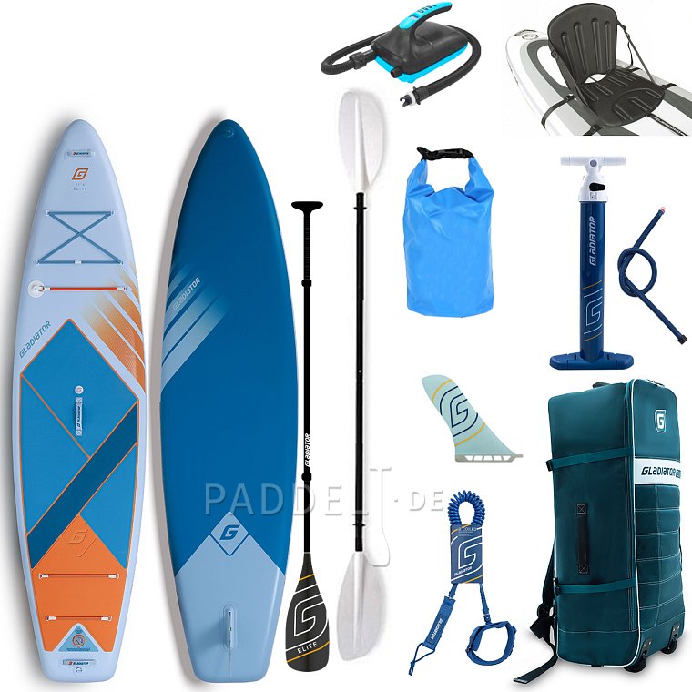 SUP GLADIATOR ELITE 11'6'' Touring mit Carbon Paddel 2026 - aufblasbares Stand Up Paddle Board