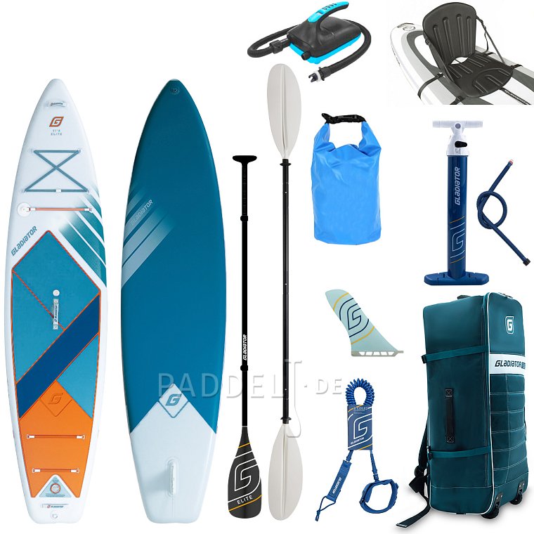 SUP GLADIATOR ELITE 11'4'' mit Carbon Paddel 2026 - aufblasbares Stand Up Paddle Board