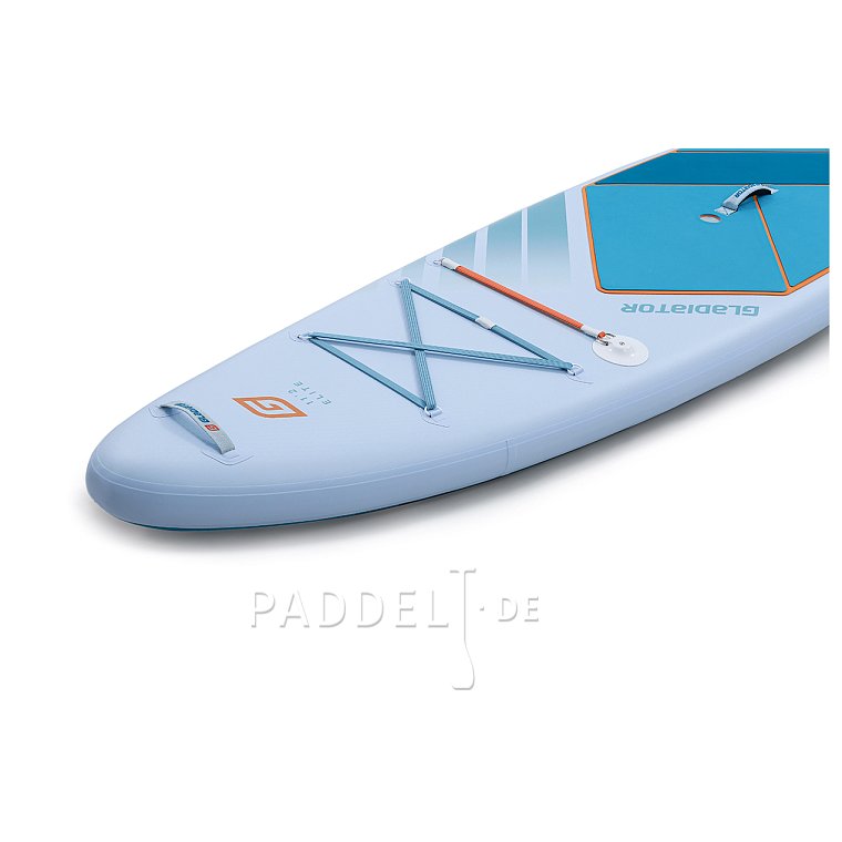 SUP GLADIATOR ELITE 11'2'' mit Carbon Paddel - aufblasbares Stand Up Paddle Board