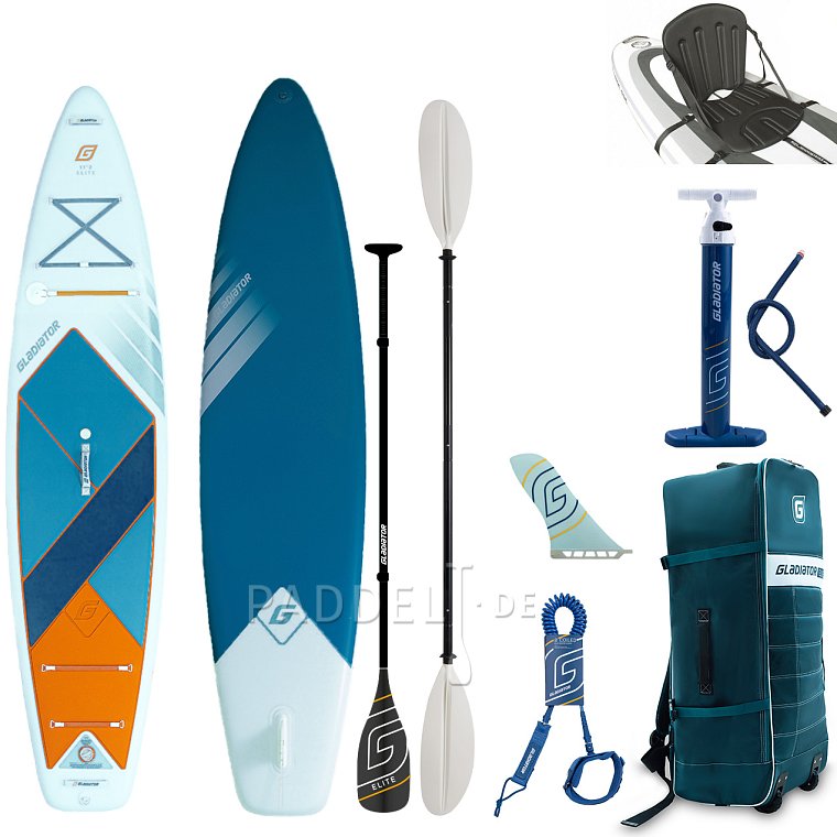 SUP GLADIATOR ELITE 11'2'' mit Carbon Paddel 2026 - aufblasbares Stand Up Paddle Board