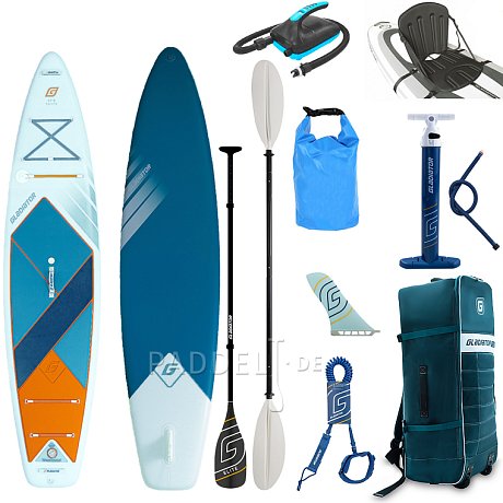 SUP GLADIATOR ELITE 11'2'' mit Carbon Paddel 2026 - aufblasbares Stand Up Paddle Board