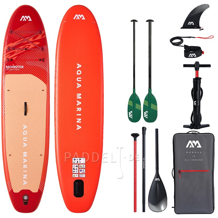 SUP AQUA MARINA MONSTER 12'0 Sky Glider 2026 - aufblasbares Stand Up Paddle Board