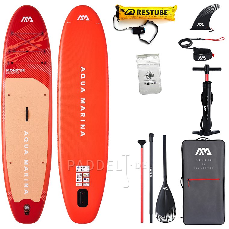 SUP AQUA MARINA MONSTER 12'0 Sky Glider 2026 - aufblasbares Stand Up Paddle Board