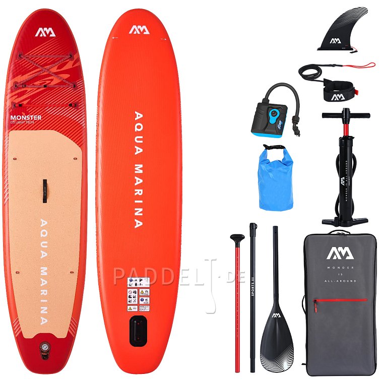 SUP AQUA MARINA MONSTER 12'0 Sky Glider 2026 - aufblasbares Stand Up Paddle Board
